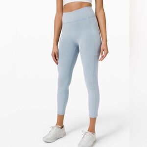 lululemon Invigorate High Rise Tight 25" Chambray Blue
